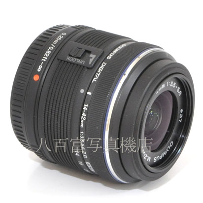 【中古】 オリンパス M.ZUIKO DIGITAL 14-42mm F3.5-5.6 II R MSC ブラック OLYMPUS 中古レンズ 39363