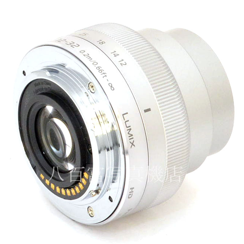 【中古】 パナソニック LUMIX G VARIO 12-32mm F3.5-5.6 ASPH. MEGA O.I.S. シルバー マイクロフォーサーズ用 Panasonic 中古交レンズ 48778