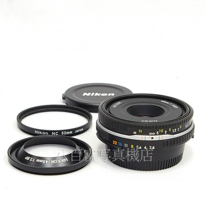 【中古】 ニコン Ai Nikkor 45mm F2.8P ブラック Nikon  ニッコール 中古レンズ 28409
