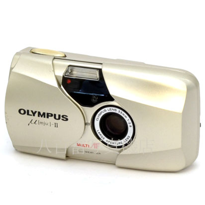 【中古】 オリンパス μ-II シャンパンゴールド OLYMPUS　ミュー II　中古フイルムカメラ 44774｜カメラのことなら八百富写真機店