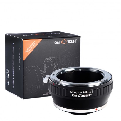 K&F Concept レンズマウントアダプター KF-NFN1 (ニコンFマウントレンズ → ニコン1マウント変換)