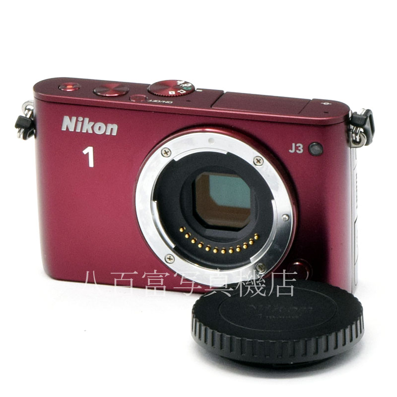 【中古】 ニコン Nikon 1 J3 ボディ レッド  中古デジタルカメラ 52874
