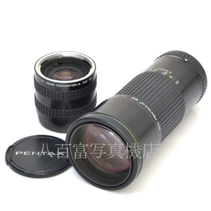 【中古】 SMC ペンタックス A★ 645 300mm F4 ED IF リア コンバーター-A 645 1.4X / 2X セット PENTAX 中古交換レンズ K2620