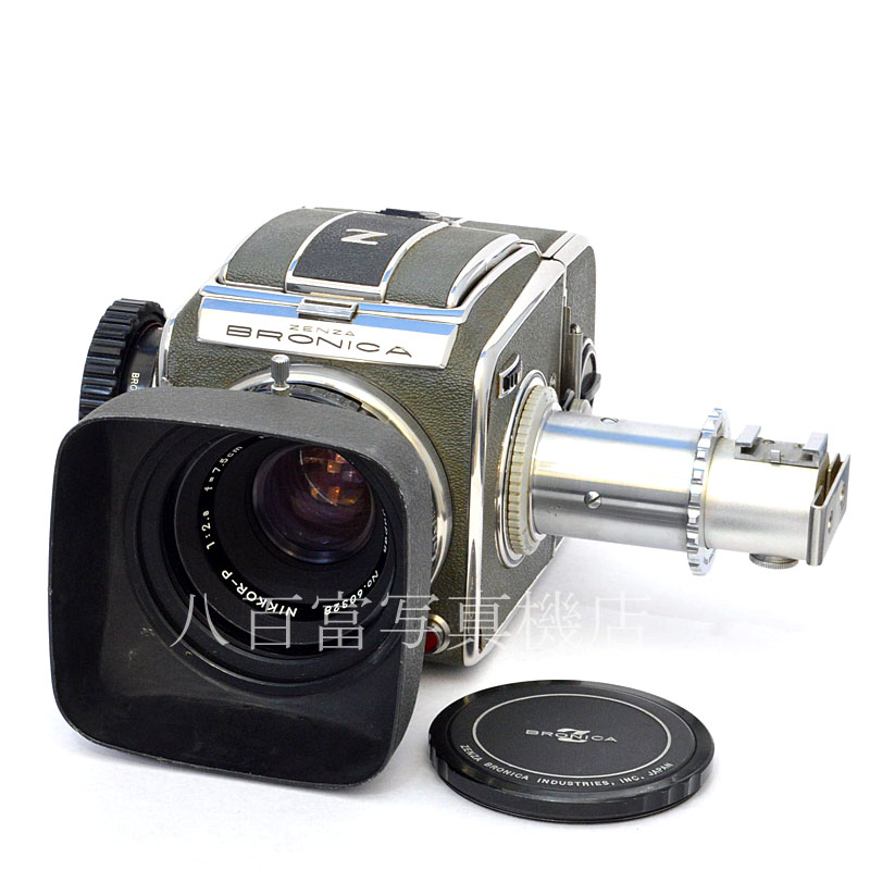 【中古】 ゼンザ ブロニカ DX   Nikkor-P 7.5cm F2.8 セット ZENZA BRONICA 中古フイルムカメラ 48927