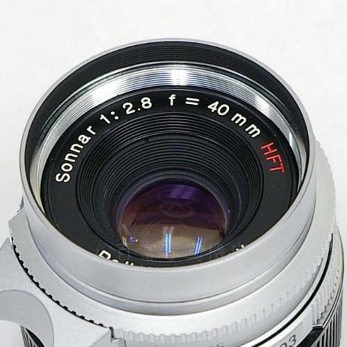 中古レンズ ローライ Sonnar 40mm F2.8 HFT シルバー ライカL/Mマウント Rollei ゾナー 17803