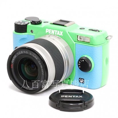 【中古】 ペンタックス Q10 ズームレンズキット グリーンXアクア PENTAX 中古カメラ 39696