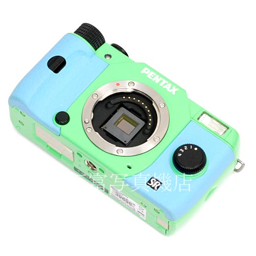 【中古】 ペンタックス Q10 ズームレンズキット グリーンXアクア PENTAX 中古カメラ 39696