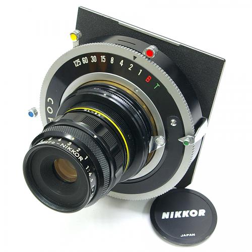 中古 ニコン Macro Nikkor 65mm F4.5 ニコンF用リング・コパルシャッター・リンホフボード セット Nikon 【中古レンズ】 06278