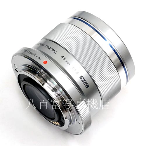 【中古】 オリンパス M.ZUIKO DIGITAL 45mm F1.8 シルバー マイクロフォーサーズ OLYMPUS ズイコー 中古レンズ　39664