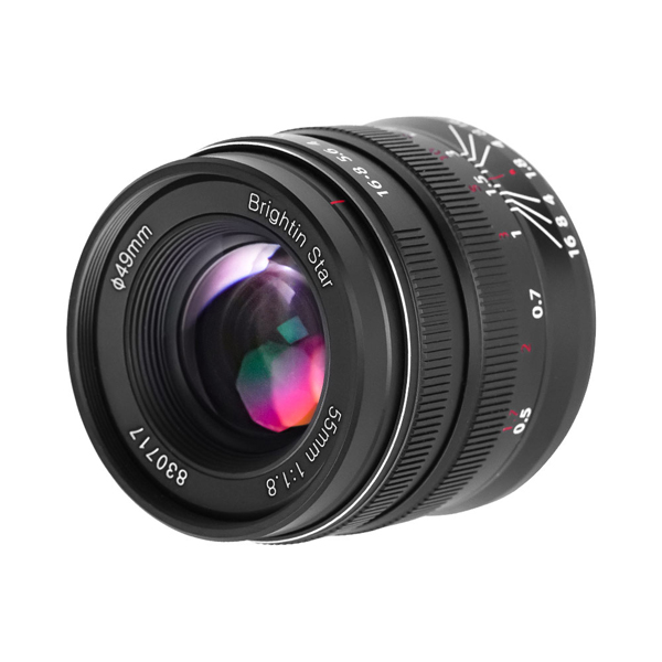 Brightin Star 55mm F1.8 / SONY-E / 標準レンズ / 35mmフルサイズ対応 ミラーレス専用 / ソニーE マウント / ブライティンスター