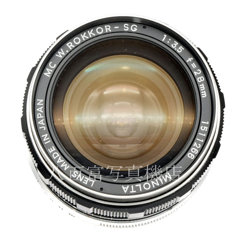 【中古】 ミノルタ MC ROKKOR 28mm F3.5 前期 (金属ローレット) minolta ロッコール 中古交換レンズ 49564