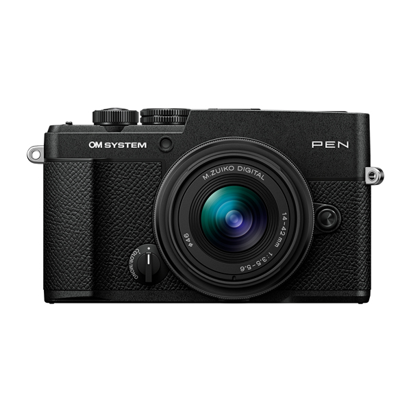 《新製品予約》 OM SYSTEM PEN / 14-42mm F3.5-5.6 III レンズキット / ブラック / ミラーレス一眼カメラ