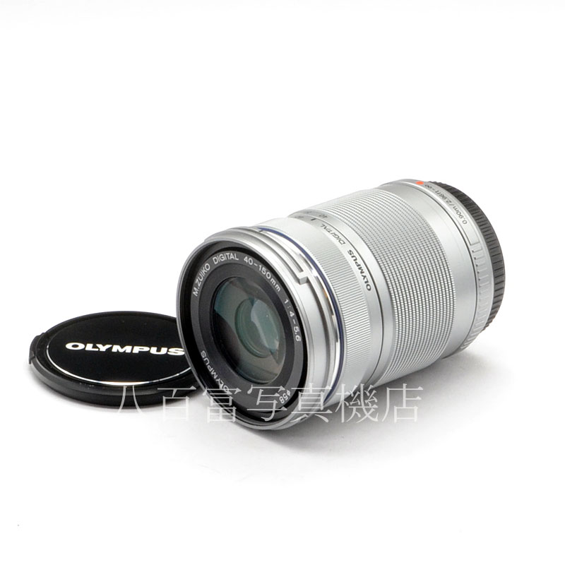 【中古】 オリンパス M.ZUIKO DIGITAL ED 40-150mm F4-5.6 R MSC マイクロフォーサーズ用 シルバー  OLYMPUS M.ズイコー 中古交換レンズ 57343｜カメラのことなら八百富写真機店