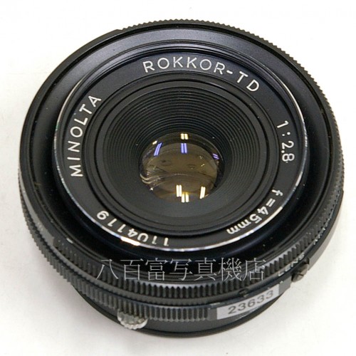 【中古】 ミノルタ AUTO ROKKOR TD 45mm F2.8 minolta オートロッコール 中古レンズ 23633