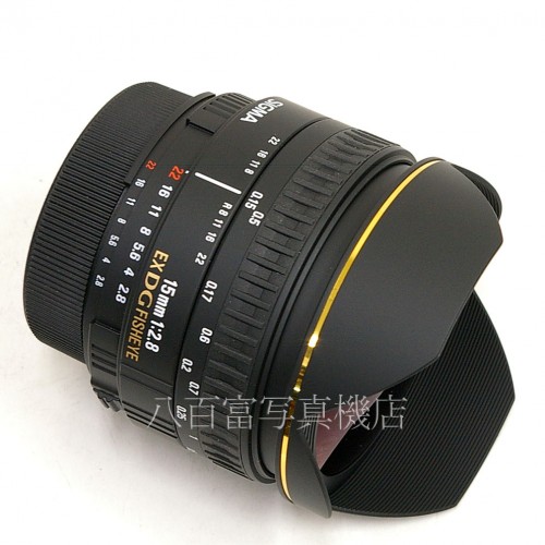 【中古】 シグマ Fisheye 15mm F2.8 EX DG　ニコンAF用 SIGMA フィッシュアイ 中古レンズ 23596