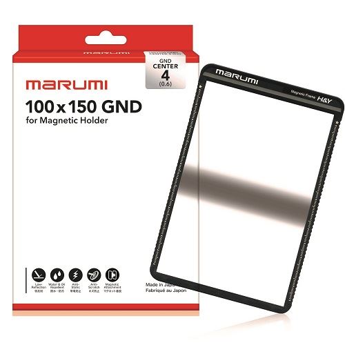 マルミ  Magnetic Filter 100x150 センターグラデーション ND4 [NDフィルター] MARUMI