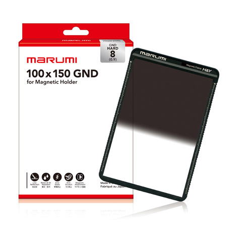 マルミ  Magnetic Filter 100x150 ハードグラデーション ND8 [NDフィルター] MARUMI
