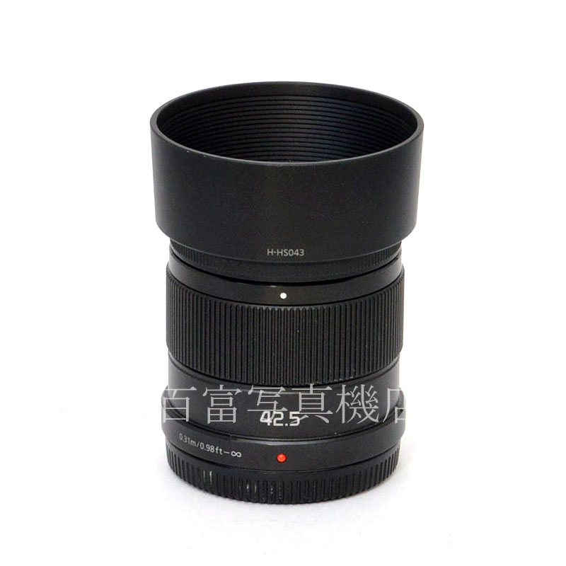 【中古】 パナソニック LUMIX G 42.5mm/F1.7 ASPH./POWER O.I.S. ブラック Panasonic ルミックス H-HS043-K 中古交換レンズ 48413