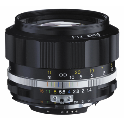 《予約商品》 フォクトレンダー Voigtlander ノクトン NOKTON 58mm F1.4 SL IIs ブラックリム / 標準レンズ フルサイズ対応 / NIKON Ai-S