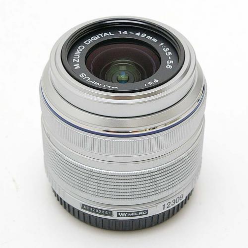 中古 オリンパス M.ZUIKO DIGITAL 14-42mm F3.5-5.6 II R MSC シルバー OLYMPUS 【中古レンズ】 12309