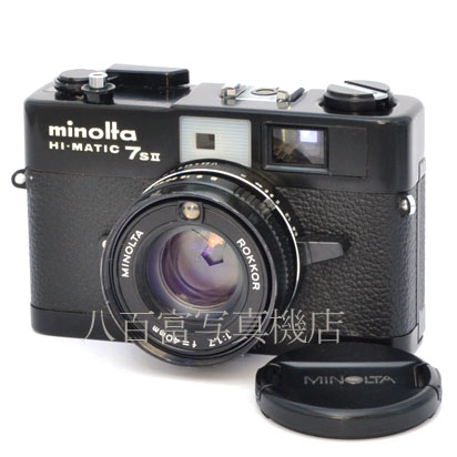 【中古】 ミノルタ HI-MATIC 7SII ブラック minolta 中古フイルムカメラ 44572