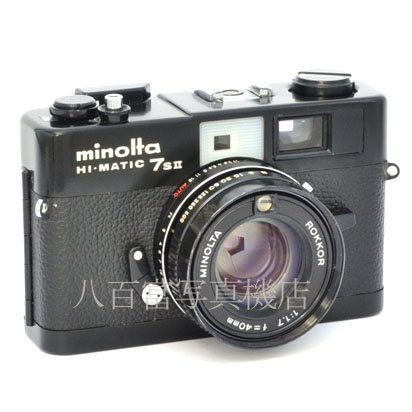 【中古】 ミノルタ HI-MATIC 7SII ブラック minolta 中古フイルムカメラ 44572