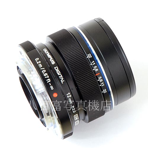 【中古】 オリンパス M.ZUIKO DIGITAL ED 12mm F2.0 ブラック OLYMPUS 中古レンズ 34116