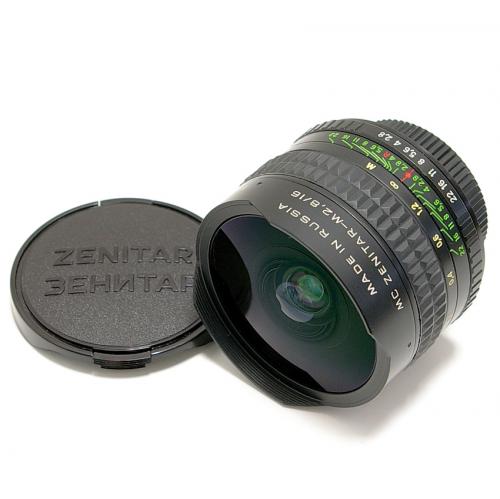 中古 MC ゼニター M 16mm F2.8 フィッシュアイ M42マウント ZENITAR