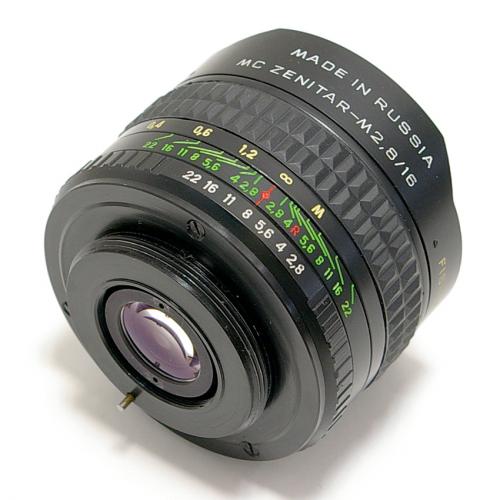 中古 MC ゼニター M 16mm F2.8 フィッシュアイ M42マウント ZENITAR