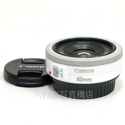 【中古】 キヤノン EF 40mm F2.8 STM ホワイト Canon 中古レンズ 23834｜カメラのことなら八百富写真機店