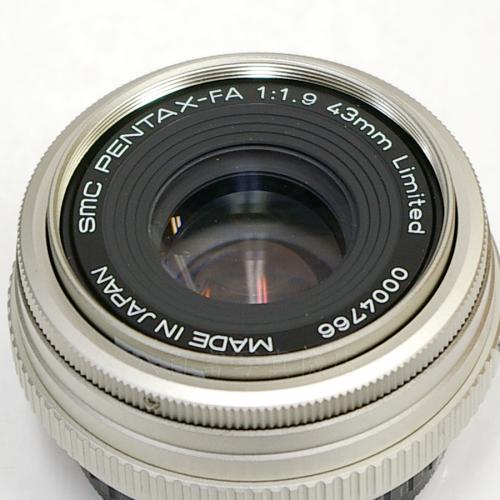 【中古】 smcペンタックス FA 43mm F1.9 Limited シルバー PENTAX 中古レンズ 18185