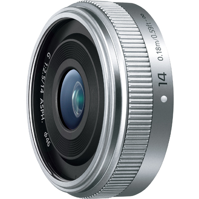 《生産完了品》 パナソニック LUMIX G 14mm/F2.5 II ASPH シルバー [マイクロフォーサーズ用]　Panasonic H-H014A-S