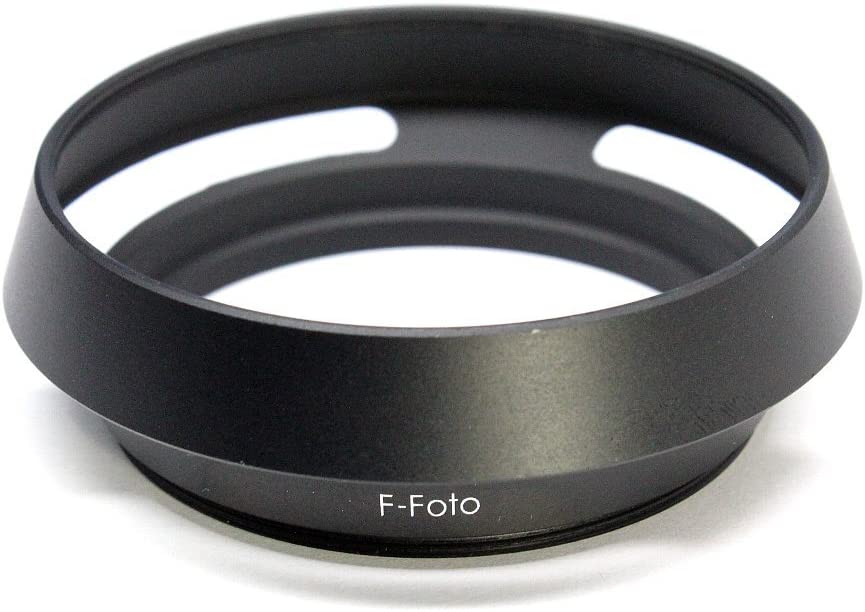 F-Foto クラシックメタルレンズフード 52mm ブラック  (各社対応、ねじ込み式) H52B エフフォト