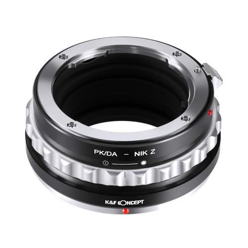K&F Concept レンズマウントアダプター / KF-DAZ / レンズ側：ペンタックスK（DA対応） ボディ側：ニコンZ