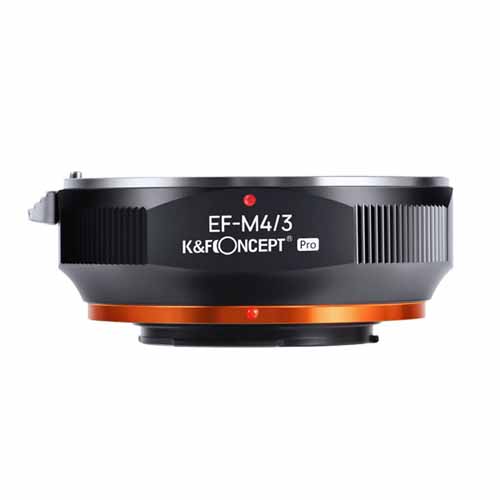 K&F Concept レンズマウントアダプター / KF-EFM43.P / レンズ側：キヤノンEF ボディ側：マイクロフォーサーズ