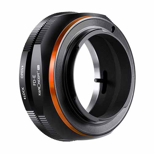 K&F Concept レンズマウントアダプター / KF-FDE.P / レンズ側：キヤノンFD ボディ側：ソニーE