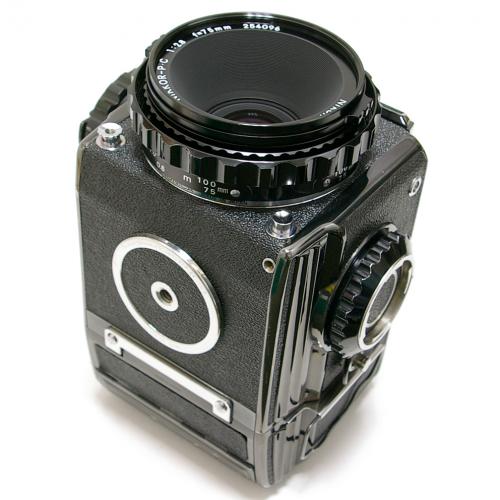 中古 ブロニカ S2 ブラック Nikkor 75mm F2.8 セット ZENZABRONICA 【中古カメラ】 00240