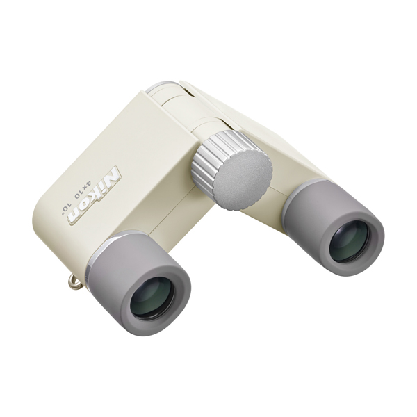 《新製品予約》 ニコン 双眼鏡 Nikon 遊 4x10D CF / アイボリーホワイト
