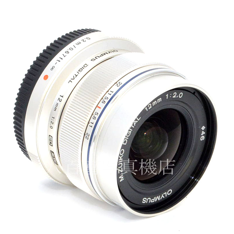 【中古】 オリンパス M.ZUIKO DIGITAL ED 12mm F2.0 シルバー OLYMPUS 中古交換レンズ 49505