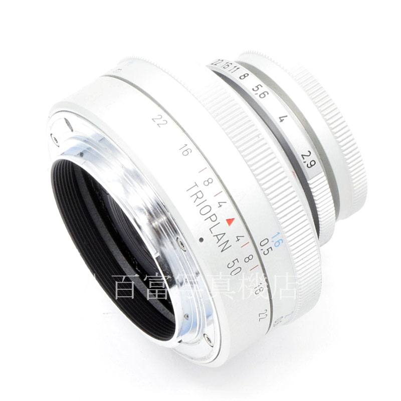 【中古】 メイヤー トリオプラン 50mm F2.9 シルバー ニコンF用 Meyer Optik Görlitz 中古交換レンズ49560