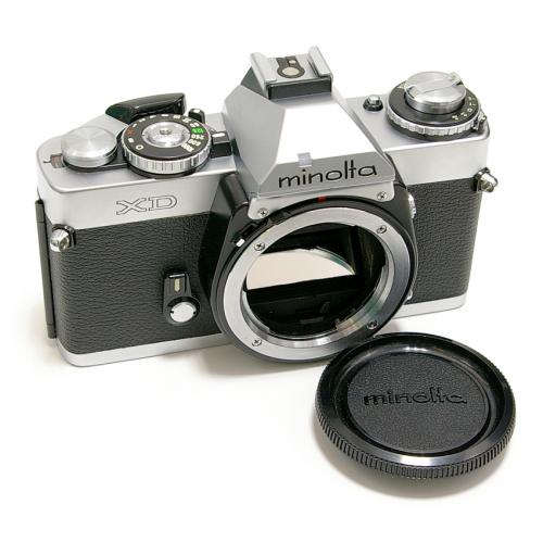 minolta XD カメラ シルバ-(中古品) MINOLTA XD シルバー MD ROKKOR 35
