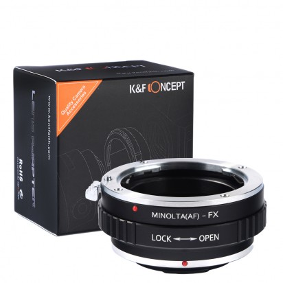 K&F Concept レンズマウントアダプター KF-AAX (ソニー(ミノルタ)Aマウントレンズ → 富士フィルムXマウント変換)絞りリング付き