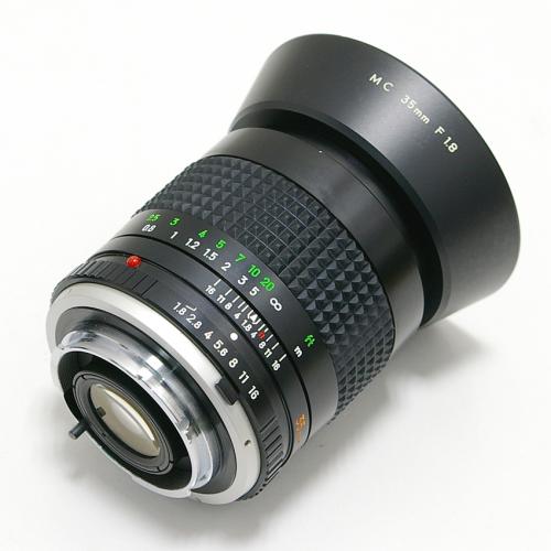 中古 ミノルタ MC ROKKOR 35mm F1.8 minolta｜カメラのことなら㈱八百