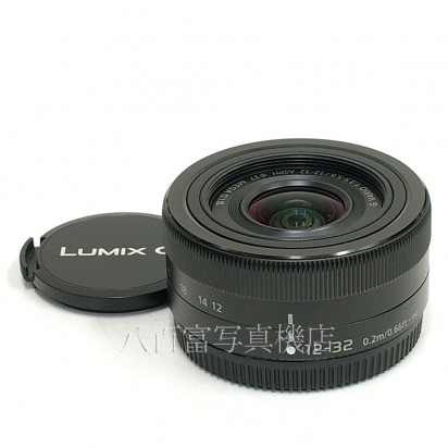 【中古】 パナソニック LUMIX G VARIO 12-32mm F3.5-5.6 ASPH. MEGA O.I.S. ブラック マイクロフォーサーズ用 Panasonic 中古レンズ 24302