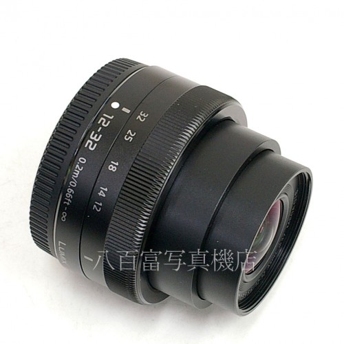 【中古】 パナソニック LUMIX G VARIO 12-32mm F3.5-5.6 ASPH. MEGA O.I.S. ブラック マイクロフォーサーズ用 Panasonic 中古レンズ 24302