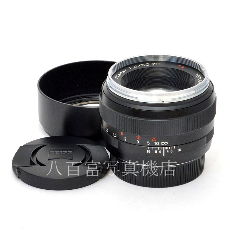 【中古】 ツァイス Planar T* 50mm F1.4 ZE キヤノンEOS用 Carl Zeiss 中古交換レンズ 49620