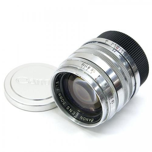 中古 キャノン 50mm F1.8 ライカLマウント クローム Canon 【中古レンズ】 07109