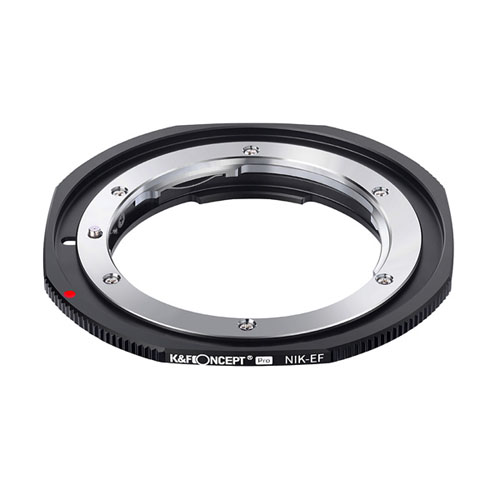 K&F Concept レンズマウントアダプター / KF-NFEF.P / レンズ側：ニコンF ボディ側：キヤノンEF