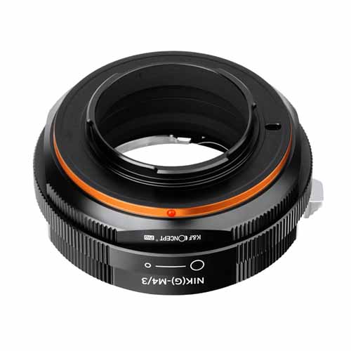 K&F Concept レンズマウントアダプター / KF-NGM43.P / レンズ側：ニコンF（Gタイプ対応）ボディ側：マイクロフォーサーズ