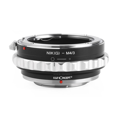 K&F Concept レンズマウントアダプター / KF-NGM43-2 / レンズ側：ニコンF（Gタイプ対応）ボディ側：マイクロフォーサーズ